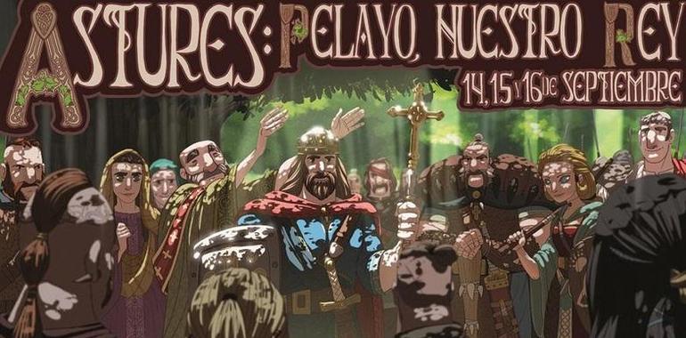 Recreación histórica de la proclamación del Rey Pelayo en Cangas de Onís