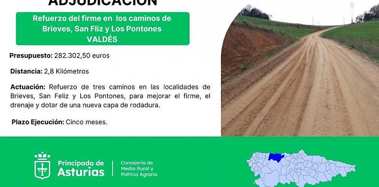 El Gobierno de Asturias mejora las comunicaciones rurales en Valdés con una inversión de 282.000 euros
