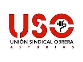 USO se manifiesta en Gijón por un empleo digno: ¡Basta de letra pequeña!