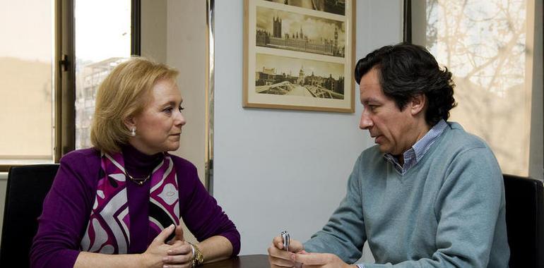 Mercedes Fernández y Carlos Floriano repasan la campaña electoral de Asturias