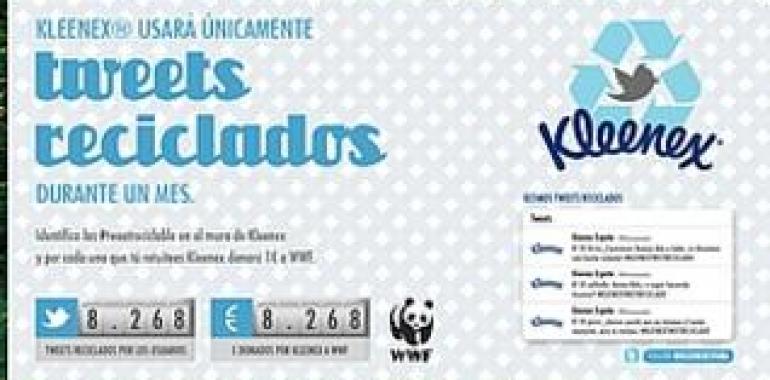 WWF y Kleenex apuestan por el reciclaje en Twitter