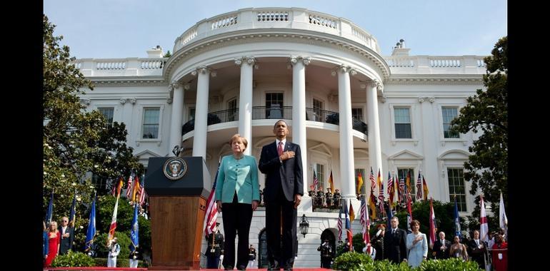 Merkel y Obama reafirman su alianza y tratan la estabilidad del euro