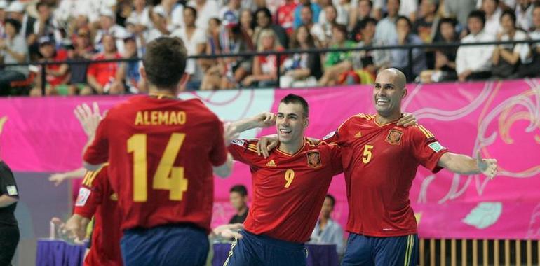 La selección española de fútbol sala alcanza las semifinales