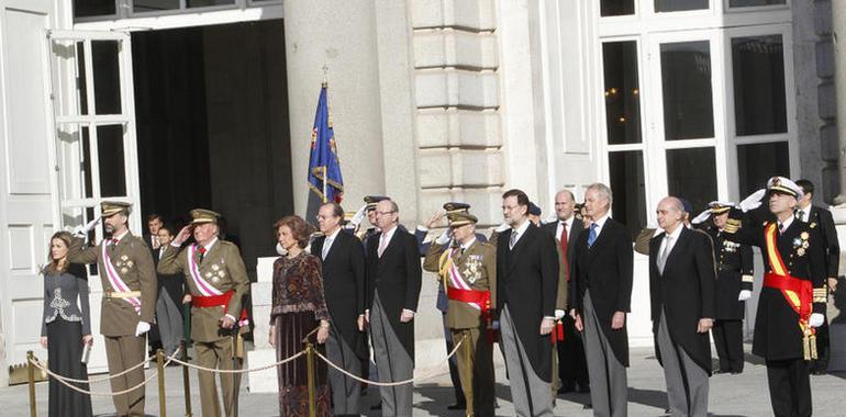 Don Juan Carlos preside la Pascua Militar en su primera reaparición pública