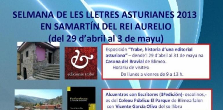La Selmana de les Lletres Asturianes en San Martín incluirá encuentros literarios y exposiciones