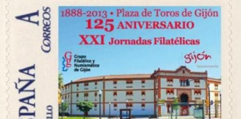 XXI Jornadas Filatélicas Asturias´2013. 125 Aniversario Plaza de toros de Gijón