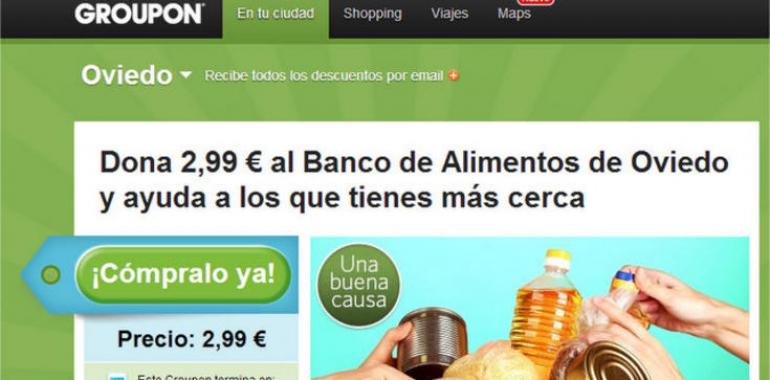 Groupon.es recauda fondos para una campaña solidaria con el Banco de Alimentos de Oviedo