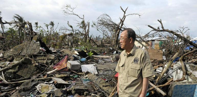 Llamamiento de Ban Ki-Moon a no cejar en el apoyo a Filipinas