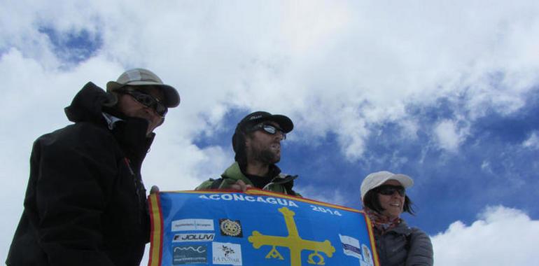 La furia del Aconcagua derrotó a los asturianos a 5.500 metros
