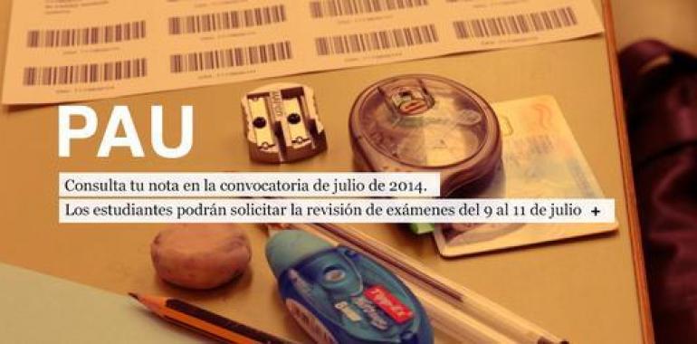 El 68,5% de los alumnos asturianos aprueban la PAU en la convocatoria de julio