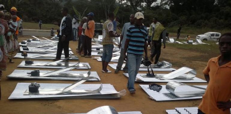 Éxito de la campaña de donación de chapas de zinc en Guinea Ecuatorial