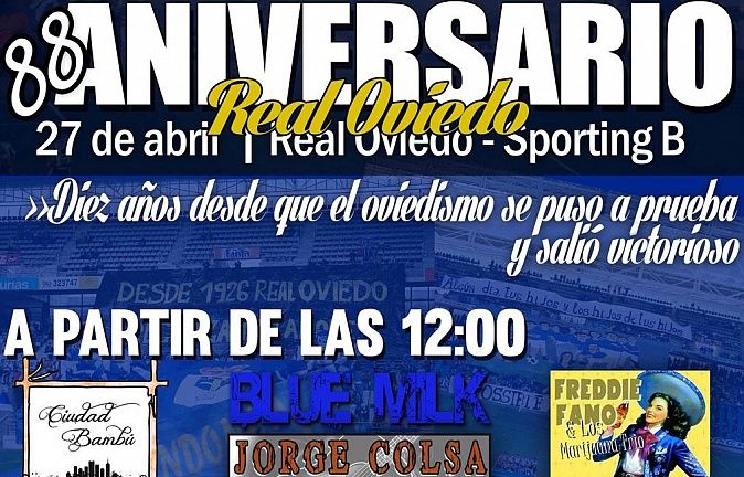 La fiesta aniversario será el 27 de abril