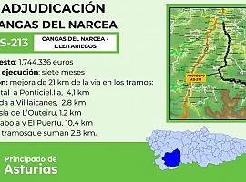 La carretera AS-213 entre Cangas del Narcea y el Puerto de Leitariegos se renueva
