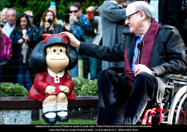 FOTOGALERÍA. Premios Príncipe de Asturias. Inauguración de la estatua de Mafalda en Oviedo