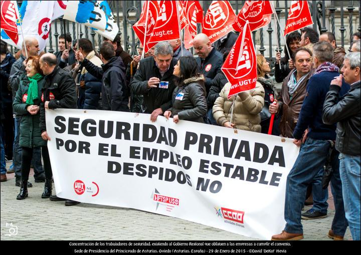 FOTOGALERÍA. Política. Concentración de trabajadores de seguridad privada