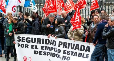 FOTOGALERÍA. Política. Concentración de trabajadores de seguridad privada