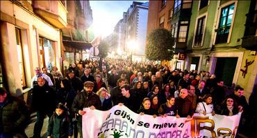 FOTOGALERÍA. Política. Manifestación por le Plan de Vías de Gijón