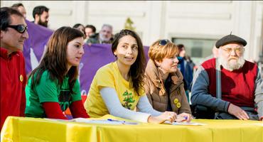 FOTOGALERÍA. Política. Rueda de prensa de la Asamblea de Marchas de la Dignidad