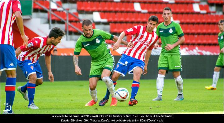 FOTOGALERÍA. Fútbol. 2ªB Div. R Sporting Gijón B - Racing Club Santander