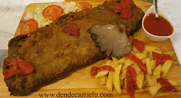 Cachopo, el plato de carne asturiano de moda en España.