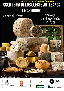 Feria de los quesos artesanos de Asturias, en La Foz de Morcín. XXXII edición, 2022.