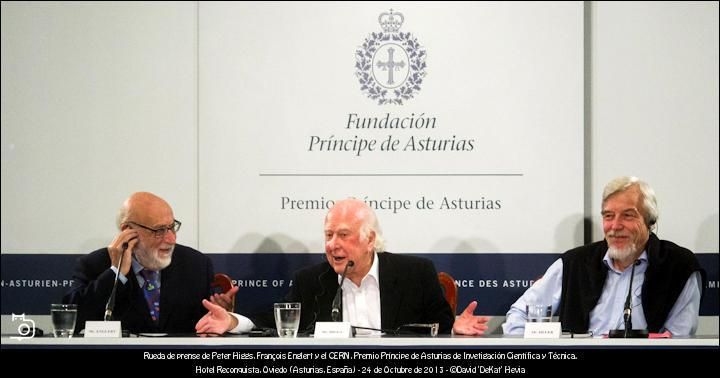 FOTOGALERÍA. Premios Príncipe de Asturias. Rueda de prensa de P.Higgs, F.Englert y CERN