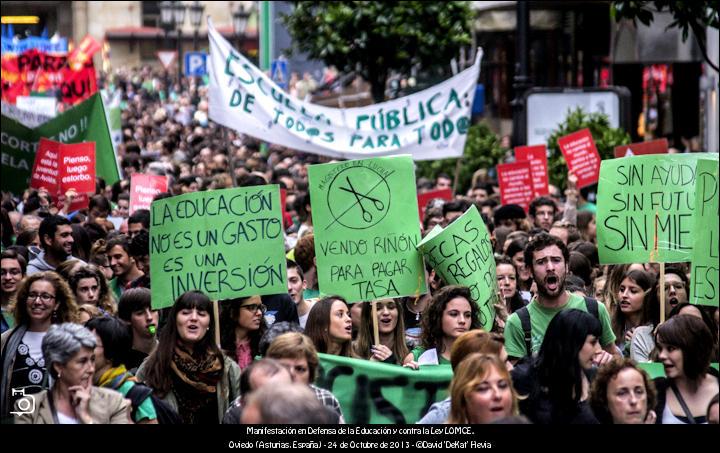 FOTOGALERÍA. Manifestación en Oviedo en Defensa de la Educación.