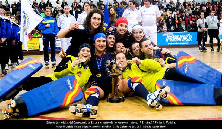 FOTOGALERÍA. Hockey Patines. Cto Europa Fem. Entrega Trofeos