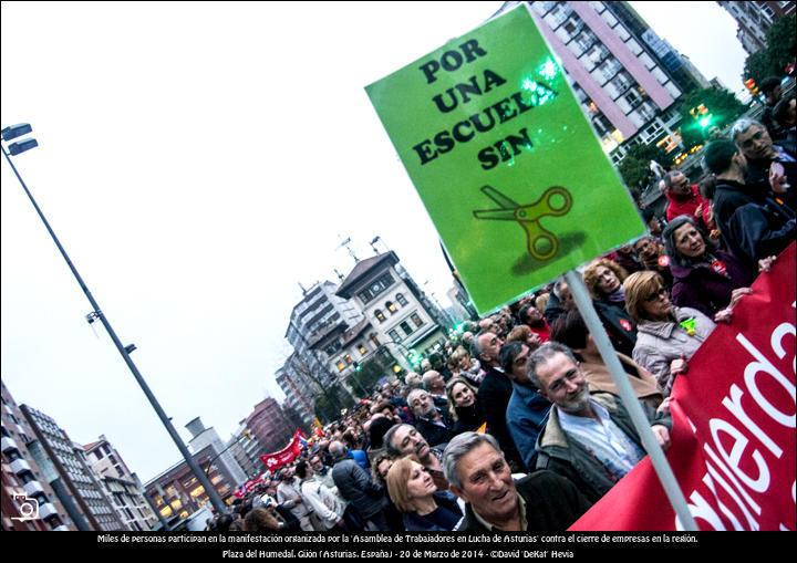 FOTOGALERÍA. Manifestación en Gijón de la Asamblea de Trabajadores