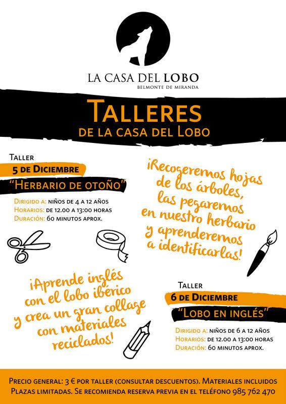 Talleres de Naturaleza en la Casa del Lobo