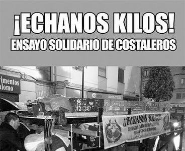  ¡ÉCHANOS KILOS! ENSAYO SOLIDARIO DE COSTALEROS EN OVIEDO