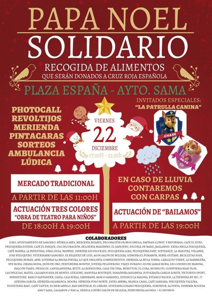 Papá Noel Solidario en Langreo