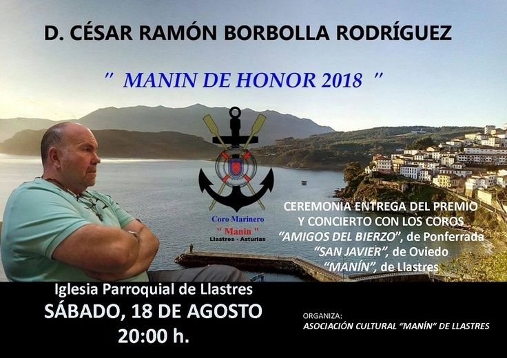 Llastres: Entrega del premio Manín de Honor 2018