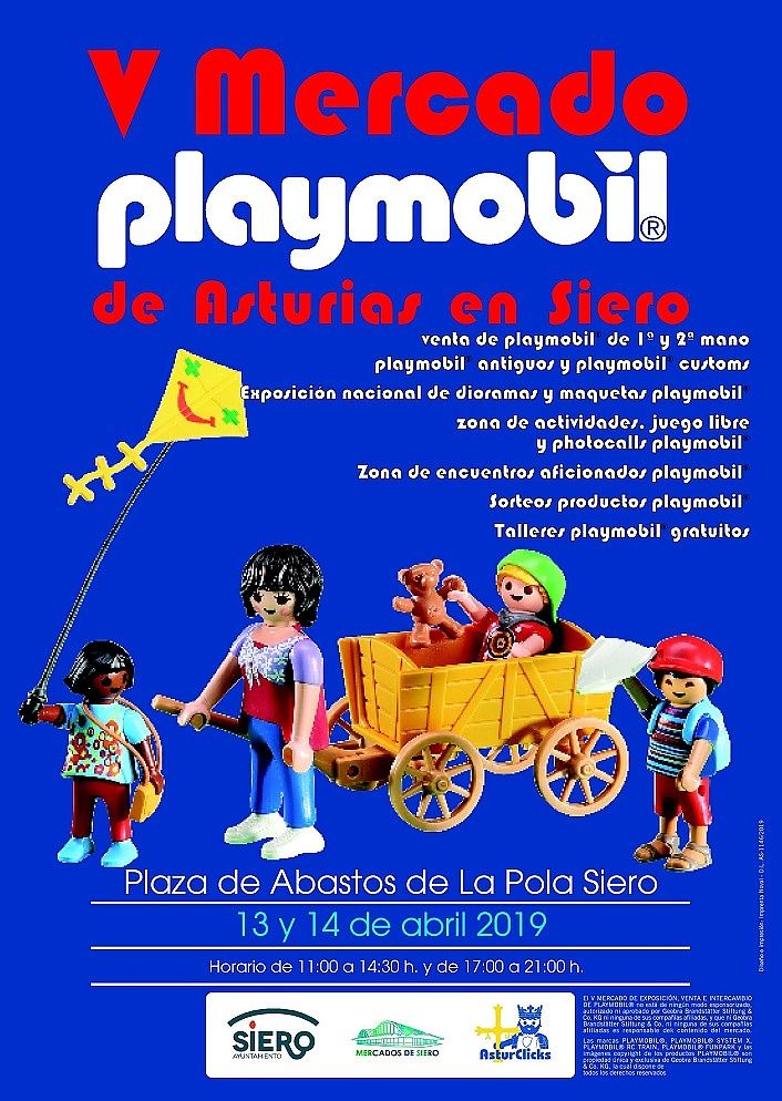 Todo preparado para el V Mercado Playmobil