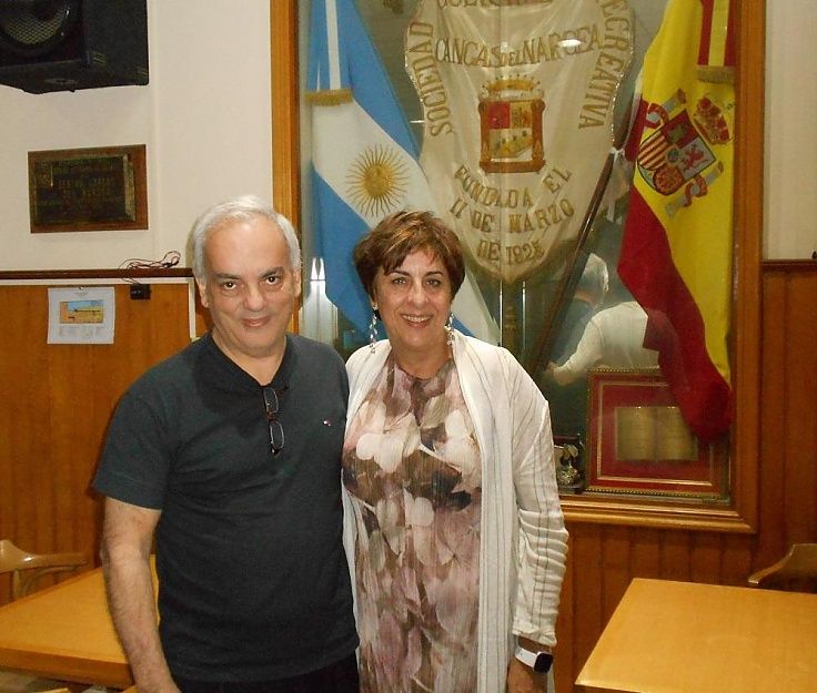 Begoña Serrano en el centro Cangas del Narcea en Buenos Aires