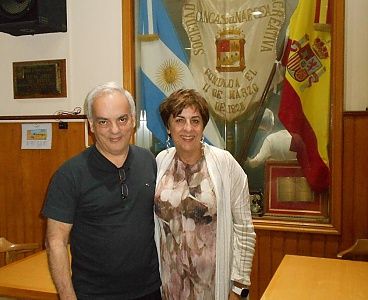 Begoña Serrano en el centro Cangas del Narcea en Buenos Aires