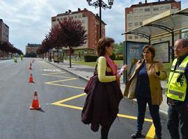 Culminan los trabajos de asfaltado de la calle Proaza en Las Campas