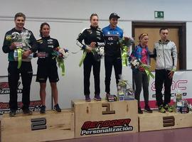 Jessica López y Miguel Arbesú ganan en el Duatlón Lugones EMC