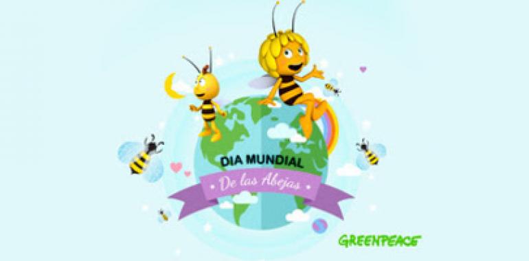 Greenpeace y la Abeja Maya celebran el Día Mundial de las Abejas