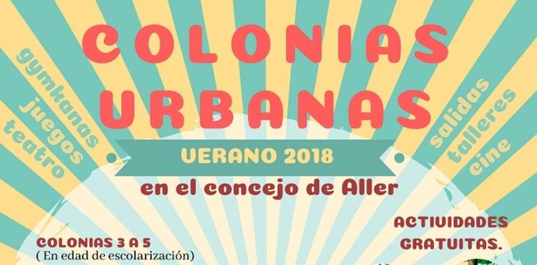 Las colonias urbanas en Aller reciben el verano cargadas de novedades 