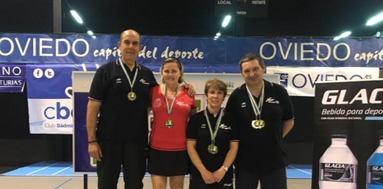2 medallas de oro y cuatro de plata para el Bádminton Riosa