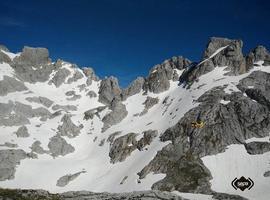 Rescatada una senderista herida en Picos de Europa