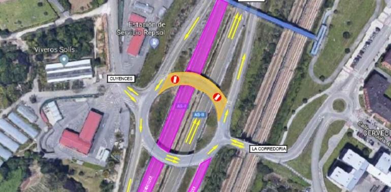 El martes reabren al tráfico los dos carriles de la AS-II sentido Gijón 