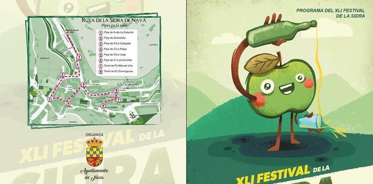Mediadores del Conseyu de la Mocedá en el Festival de la Sidra de Nava