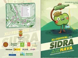Mediadores del Conseyu de la Mocedá en el Festival de la Sidra de Nava