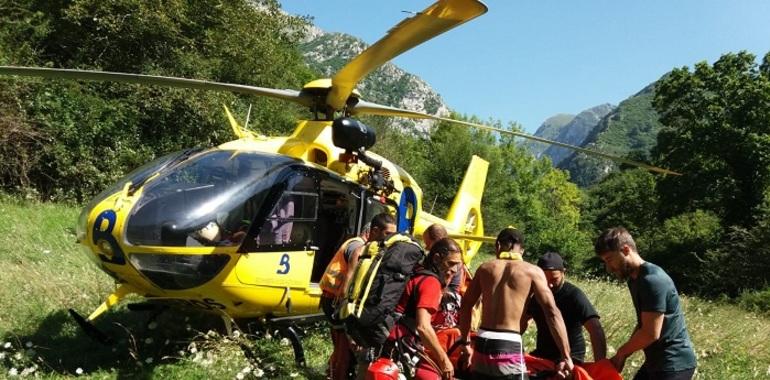 Sendos rescates fluviales en AMieva y Cabrales