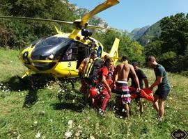 Sendos rescates fluviales en AMieva y Cabrales
