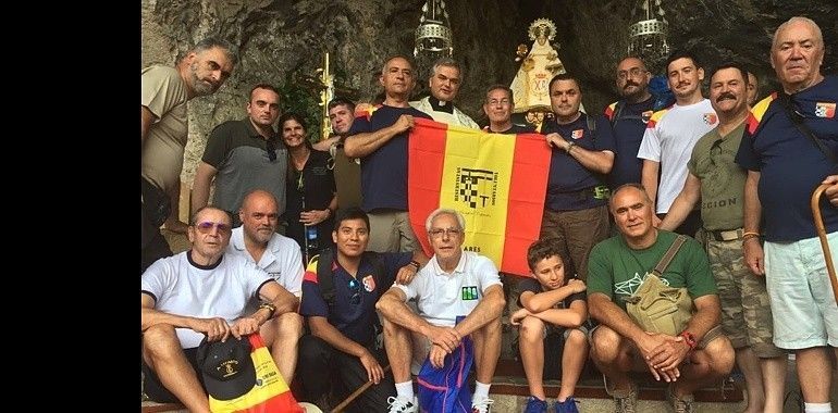 Los reservistas de ARES realizaron la peregrinación de Oviedo a Covadonga