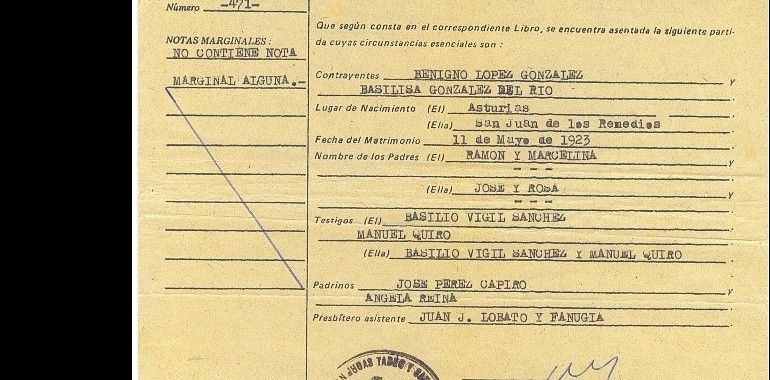 Fernando Montes, asturcubano, busca datos familiares en Arancedo, La Caridad y El Franco