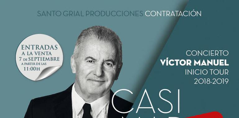 Las entradas para Víctor Manuel en Avilés se agotan en 5 minutos